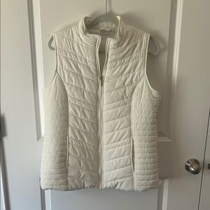 Kim Rogers Cream Quilted Lightweight Puffer Vest